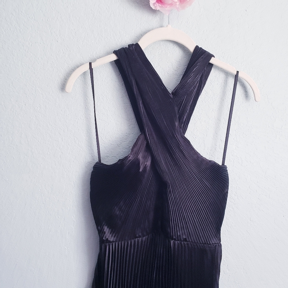Baltic Born Black Sandra Pleated Maxi Dress - Picture 3 of 5